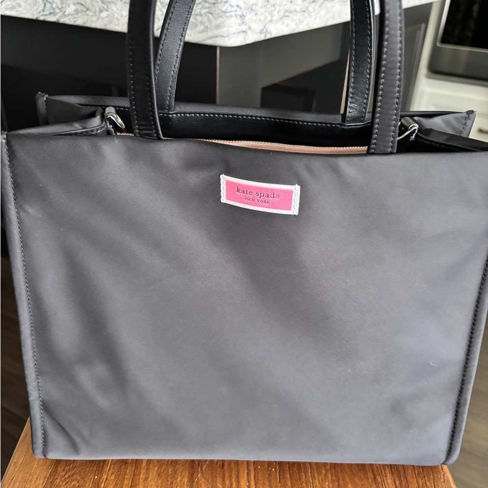 KATE SPADE Black Structured Tote Bag